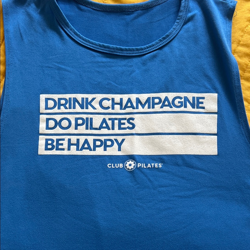 Club Pilates Blue Muscle Tee for Women - Picture 3 of 5